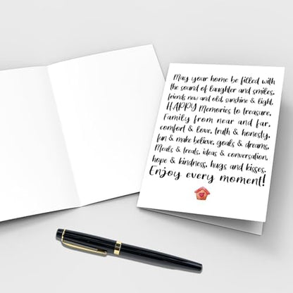 Qiliji New Home Card, New House Card for Men Women, Housewarming Card
