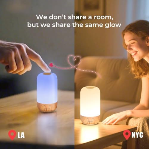Tikkitouch Long Distance Touch Lamps Set of 2, Gifts for Couples &
