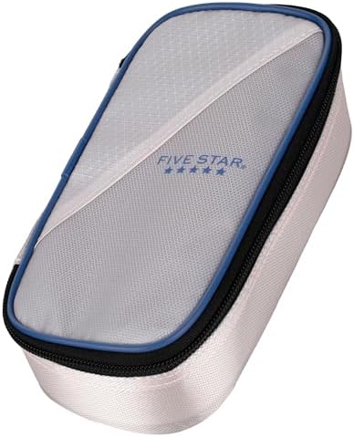 Five Star Pencil Pouch Zipper High-Capacity Storage Organizer Case for