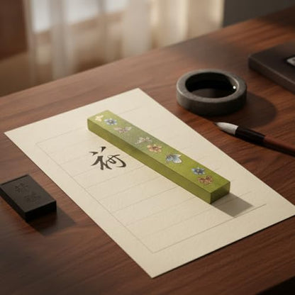 Brass Paperweight and Ruler Set