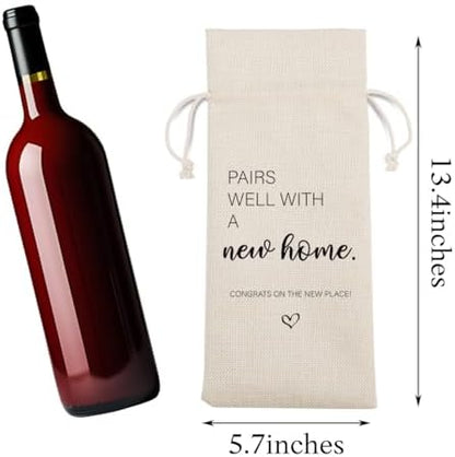 House Warming Gifts: New Home Pairs Well with A New Home Wine Bag