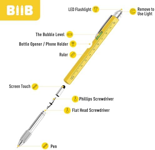BIIB Stocking Stuffers for Men Adults, Gifts for Men 9-in-1 Multitool