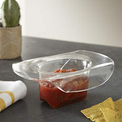 Huang Acrylic Small Clear Cowboy Hat | Perfect for Home Decor, Chip