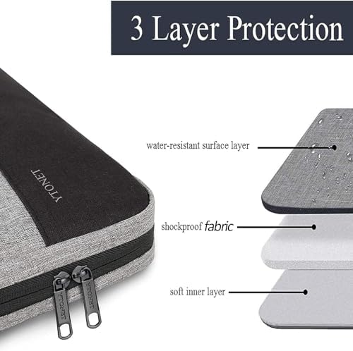 Ytonet Laptop Sleeve Case 17 17.3 Inch, Slim TSA Laptop Bag with