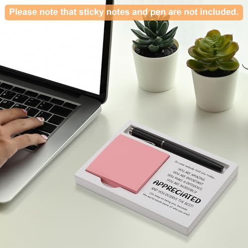 Appreciated Note Pad Holder for Desk, Inspirational Gift for Teachers