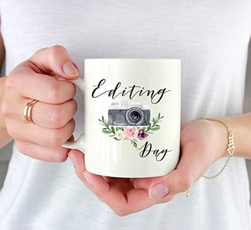 Andaz Press Photographer 11oz. Coffee Mug Gift, Editing Day, Camera