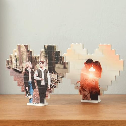 NAZENTI Personalized Building Brick Photo Block, Customized Photo