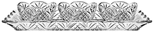 Godinger Dublin Relish Server Tray Set with Tray & Relish Bowls