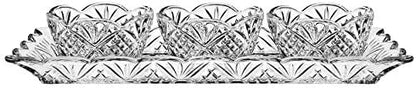Godinger Dublin Relish Server Tray Set with Tray & Relish Bowls