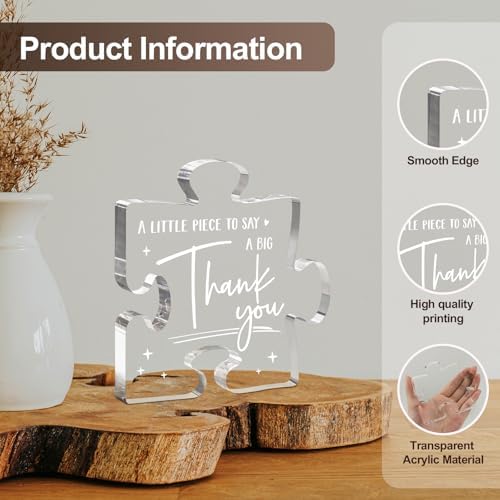 Thank You Gifts for Women Men, Acrylic Plaque Decor