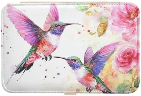 Travel Jewelry Case Box Organizer Gifts for Women Girls Man PU Leather