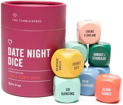 Two Tumbleweeds Date Night Dice – Date Ideas for Couples – Set of 9