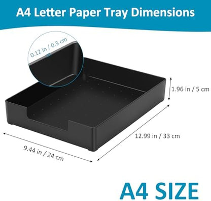 Letter Tray, Desk Organizer Tray, A4 Plastic Paper Tray Organizer for