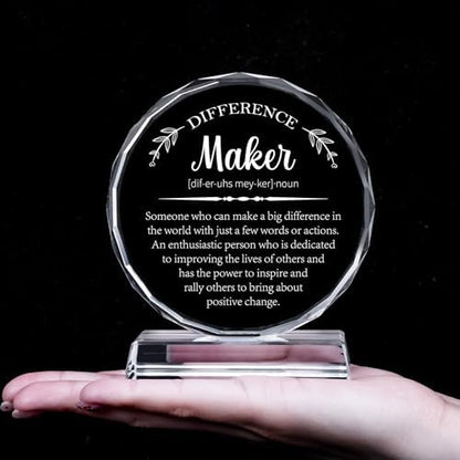 Uniquilling Thank You Gifts, Appreciation Award Crystal Plaque Box