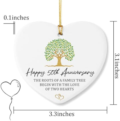 50th Anniversary Marriage Gifts for Couple Ornament Keepsake Sign