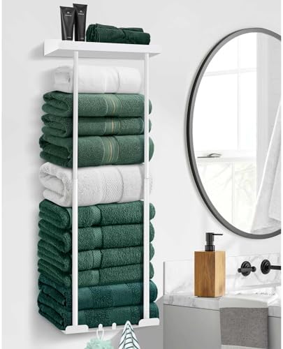 Hommtina Bathroom Towel Storage Black Towel Holder Bathroom Decor
