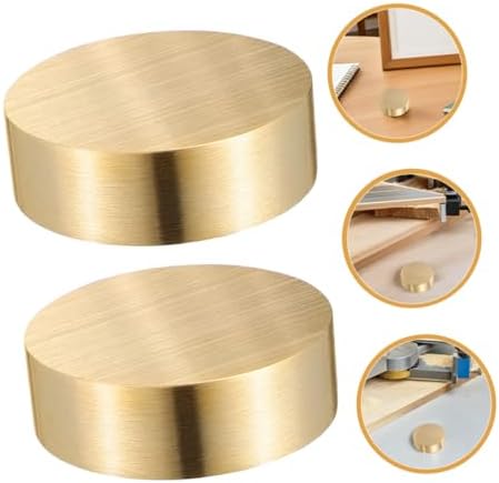 3Pcs round Brass Paperweights for Calligraphy, Heavy Desk Holders