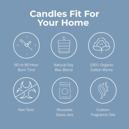 Homesick Cozy Sweater Candle – 13 oz Jar with Soy Wax Blend, Organic