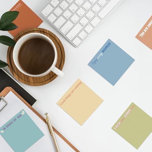Zonon 12 Pcs Inspirational Sticky Notes Motivational Notepads Back to