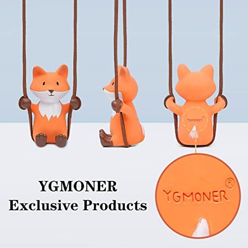 YGMONER Cute Swinging Fox Car Rear View Mirror Hanging Accessories