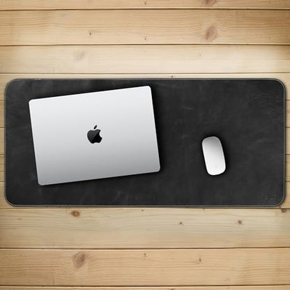 Londo Top Grain Leather Extended Mouse Pad – Large Desk Mat for Office