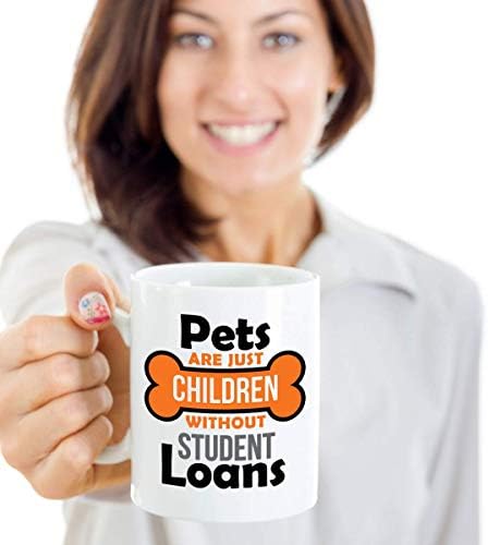 Pets Are Just Children Funny Unique Quotes Coffee & Tea Mug Cup, Desk