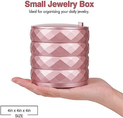 CONBOLA Travel Jewelry Case Box, Small Jewelry Organizer Earring