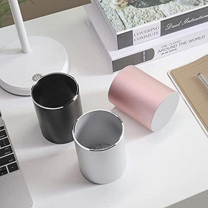 Vaydeer Metal Pen Holder Aluminum Pencil Holder for desk, Round