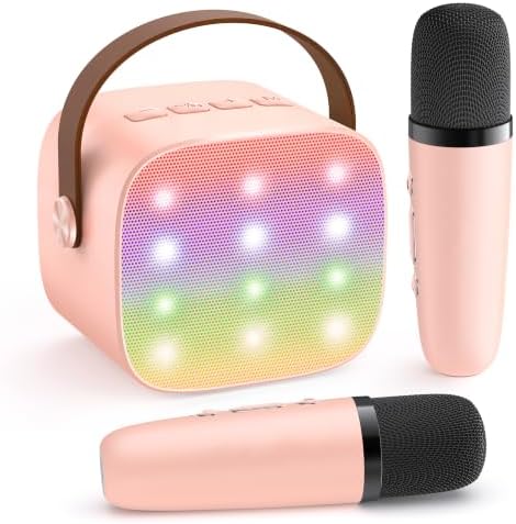 YLL Karaoke Machine for Kids Adults, Birthday Gifts for Girls 3-12