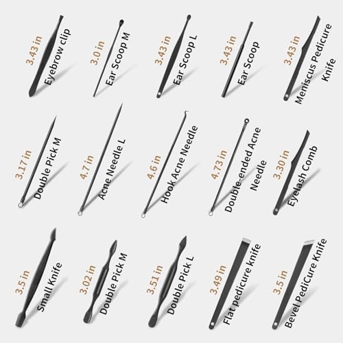 MINKINH Nail Clippers Set Manicure Pedicure Kit, 26-Piece Stainless
