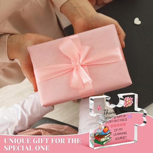 Funnli Teacher Gifts, Acrylic Plaque Teacher Appreciation Gifts