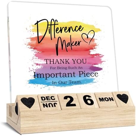 Difference Maker Team Gift, Work Anniversary Souvenirs for Coworker