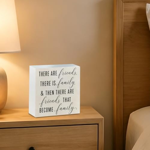 Friendship Family Wooden Signs - Friends Family Decor, Moving Away