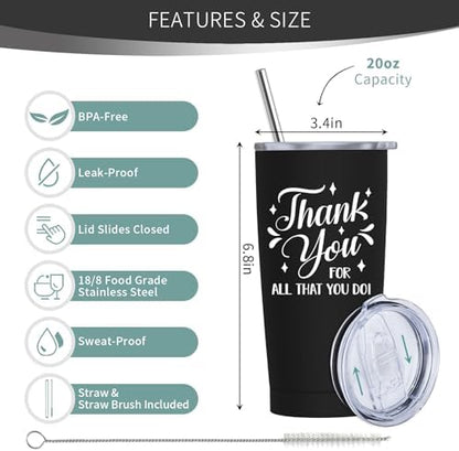 Employee Appreciation Gifts 20oz Tumbler, Thank You Gifts for Men