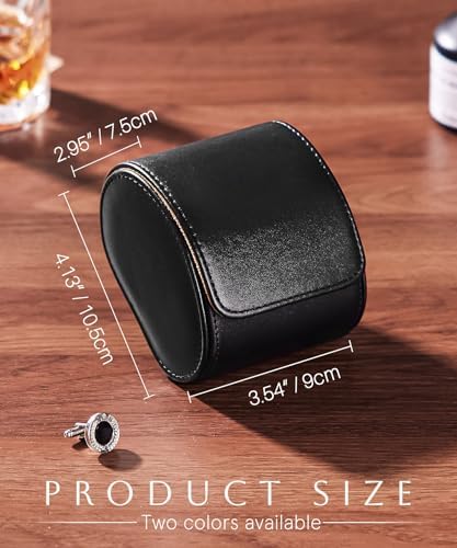 Homde Watch Roll Travel Case: Luxury Leather Watch Box for Men and