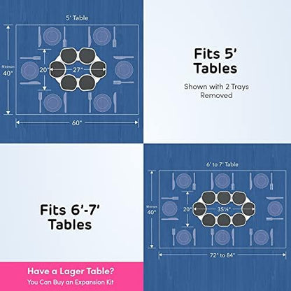 The Lazy Susan Revolution - Full Set - Dark Gray - The First Patented