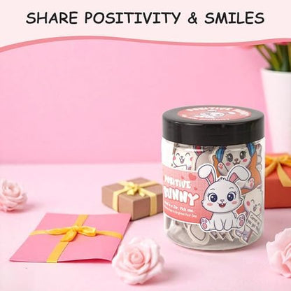 Emotional Support Bunny Gifts For Women - Daily Affirmation Cards For