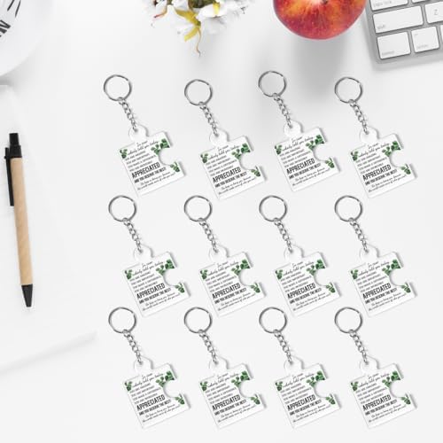 Team Appreciation Gifts Bulk Thank You Keychains for Coworkers