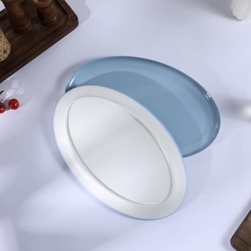 Webbylee ‌16" Melamine Oval Platter Set of 2- Lightweight Durable