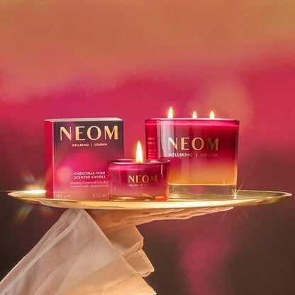 NEOM Christmas Wish Candle, 1 Wick | Mandarin, Cinnamon & Tonka Bean I