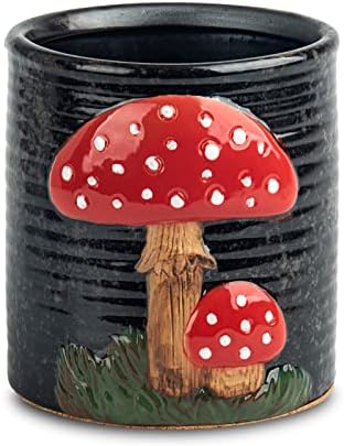 dgudgu Mushroom Kitchen Utensil Holder For Countertop Ceramic Utensil