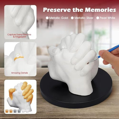 LTDSOAR Hand Casting Kit for Couples & Family with Practice Kit with