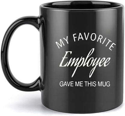 Mecai Funny Boss Coffee Mug For Men, Black
