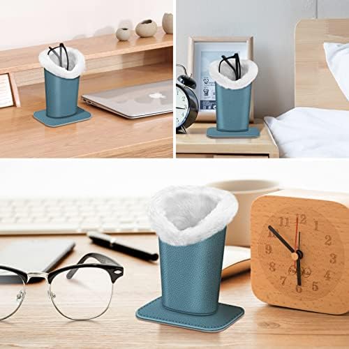 FINTIE Plush Lined Eyeglasses Holder, Glasses Stand Case For