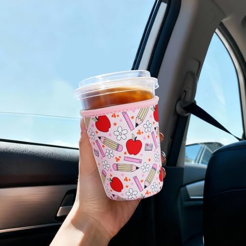 Reusable Insulated Sleeve for Iced Coffee Cup, Coffee Neoprene Sleeve