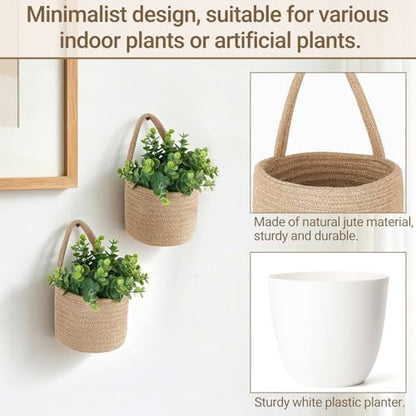 Dahey Over The Door Hanging Basket and 2 Pack Hanging Baskets Set with