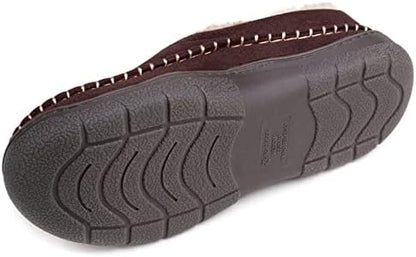Zigzagger Men's Slip On Moccasin Slippers Indoor Outdoor