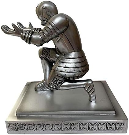 PEN KIT MALL Executive Kneeling Knight Pen Holder - Fancy Black-Inked