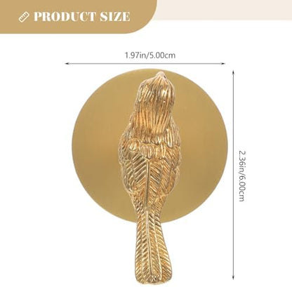 Brass Bird Shaped Coat Hook, Creative Wall Hanger for Home Decor
