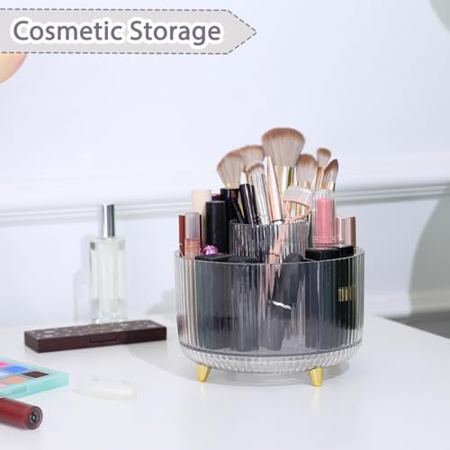 SKYDUE Rotating Pencil Pen Holder, Pen Organizer with 5 Slots